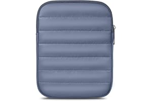 Clezolraa 6-7 Inch Puffy Sleeve Case for 7" Kindle Paperwhite 12th Gen/Colorsoft 2024, 6.8" Kindle Paperwhite 11th Gen, 6" Kindle 11th Gen 2024/2022, Oasis, Protective Pouch Bag, Navy