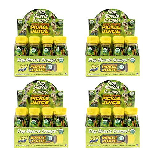 Pickle Juice Sports Drink, 2.5 oz Extra Strength Shots, USDA Organic
