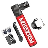 Bike Pump, HODGSON Aluminum Alloy Portable Bike Floor Pump, Mountain, Road, Hybrid & BMX Bike Tire Pump, Floor Bicycle Air Pump Compatible with Presta & Schrader Valve & Sports Ball