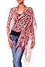 NOVICA Artisan Handmade | 100% Silk Batik Shawl Artisan Wrap Red Shawl | Lightweight Silk Shawl | Handmade Silk Batik Shawl | Travel Silk Shawl | Silk Scarf For Women | Patterned Floral Wine Garden