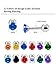Mudder 12 Pairs 18 Gauge Stud Earrings Stainless Steel Barbell Studs Helix Earring Body Piercing Jewelry, 12 Colors (Cubic Zirconia)