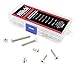 Hilitchi 260-Piece Metric M3 Hex Socket Flat Head Countersunk Bolts Screw Nut Assortment Kit - 304 Stainless Steel