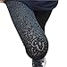 Pinbo Women Vintage Velvet Flower Skinny Lace Hipster Punk Sheer Legging Pants (Black)
