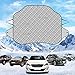 GAMURRY Car Windshield Snow Ice Cover, Windshield Covers with 4 Layers of Protection and Magnetic Edges, Anti-Snow/Anti-Ice/Anti-Fog Thickened Snow Cover for Car, Suitable for Most Cars