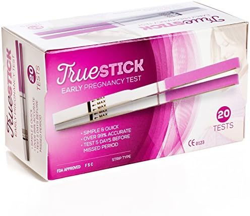 Truestick Early Result Home Pregnancy (Hcg) Urine Test Strips, 20 Count (20) by TrueStick