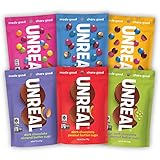 UNREAL Chocolate Variety Pack | Less Sugar, Fair Trade, Natural | 6 Bags ...
