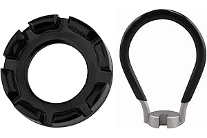 Motroce Bike Spoke Adjustment Wrench Bicycle Rim Truing Tool Set,6 Sizes 8 way Wrench Tool,6 in 1 Bike Wheel Spoke Tool for Truing and Repairing Cycling Wheels