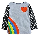Fiream girls' Crewneck Cartoon Long Sleeve T-shirt