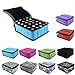 pureGLO Essential Oil Case to Protect Your Precious Oils - Holds 30 Bottles (5ml, 10ml & 17ml) - Perfect for Travel or Storage (Blue)