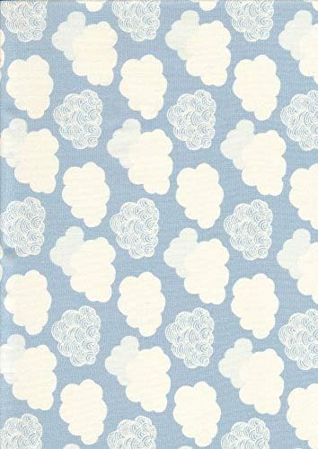 Liberty Fabrics - Clouds Blue - LIB13 - by 0.5 Metre - by Liberty of London - 100% Cotton (Clouds Blue LIB13)