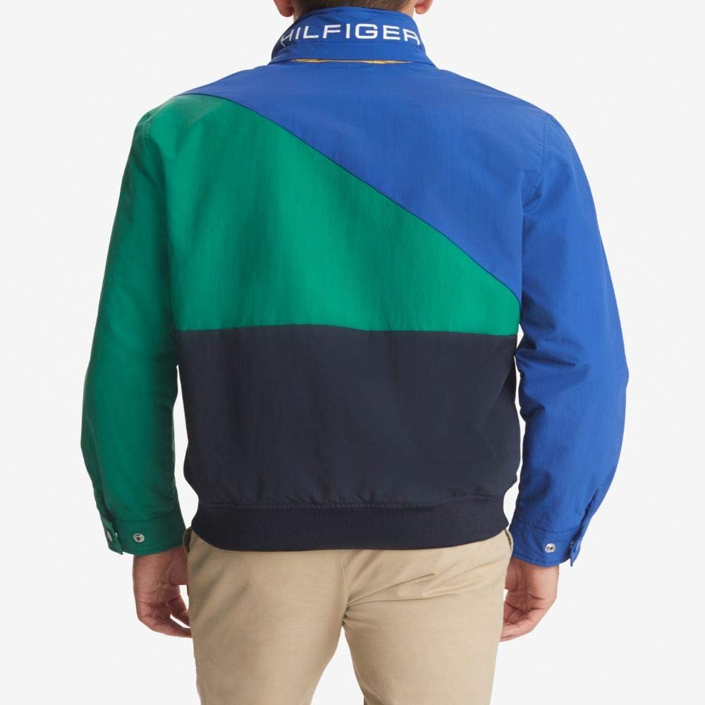 Tommy Hilfiger Men's Lightweight Waterproof Regatta Jacket at  Men’s Clothing store