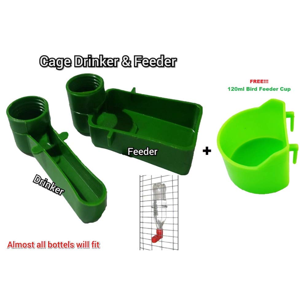 Live With Alive Bird Feeder Cage Drinker And Feeder Can Fix Any