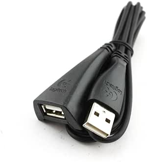 Genuine Logitech USB 2.0 Extension Cable Female to Male Stand: Amazon