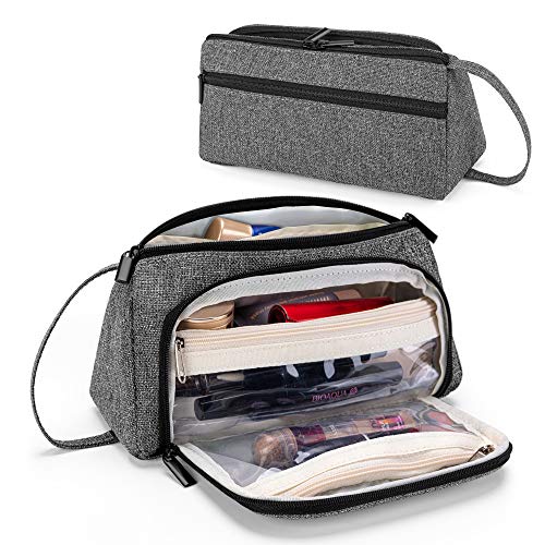 Teamoy Small Travel Cosmetic Bag, Portable Carrying Organizer Case for Makeup, Toiletries, Daily Care Items, Gray(Bag Only) 1 Teamoy Small Travel Cosmetic Bag, Portable Carrying Organizer Case for Makeup, Toiletries, Daily Care Items, Gray(Bag Only)