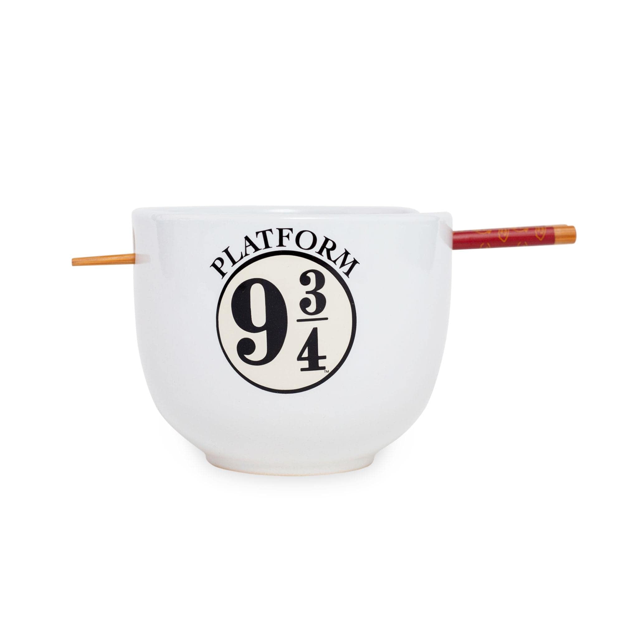 Harry Potter Platform 9 3/4 Japanese Ceramic Dinnerware Set | Includes 20-Ounce Ramen Noodle Bowl and Wooden Chopsticks — image 1