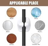URAQT Cable Clip Organizer Set 5 Pcs Mini Self Adhesive Wire Management for Desk view 3
