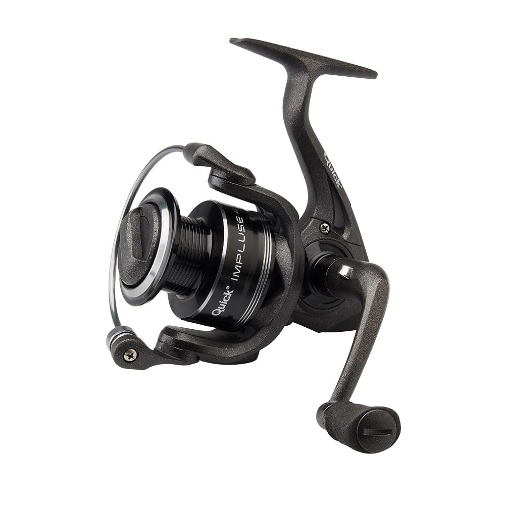 DAM Quick Impulse 4QF Fishing Reel, Spinning Reels, All round fishing, Unisex, Black, 2500S, FD