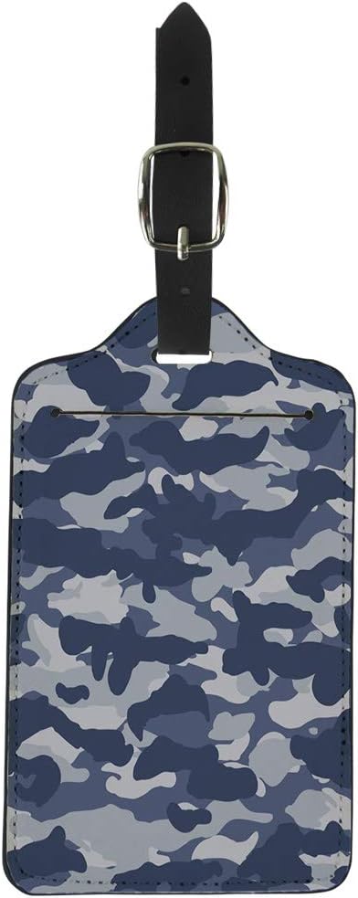 blue camouflage suitcase