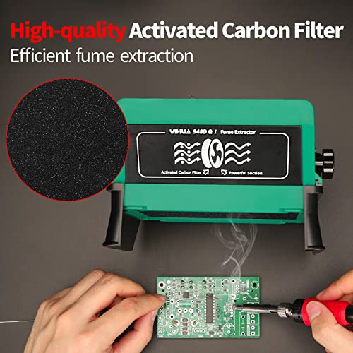 YIHUA 948DQI Solder Fume Extractor Fan Solder Smoke Absorber Remover