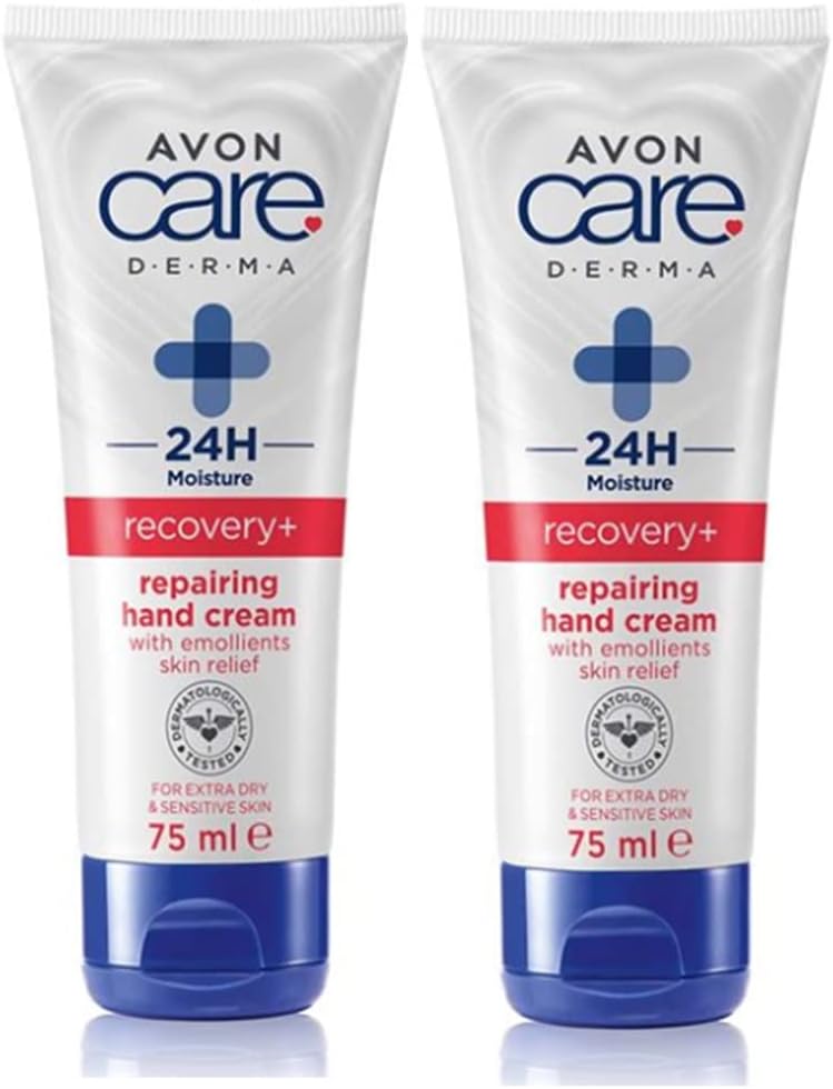 Avon Care Derma Recovery Repairing Hand Cream 150ml - Pack of 2 for Dry