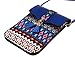 KISS GOLD(TM) Women's Folk Style Mini Shoulder Bag Cellphone Pouch(Dark Blue)