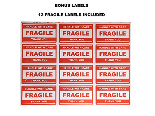Half Sheet Shipping Labels, 250 Labels, 125 Sheets, 8.5" x 11" with 2 Mailing Labels Per Sheet, Self-Adhesive Permanent Glue