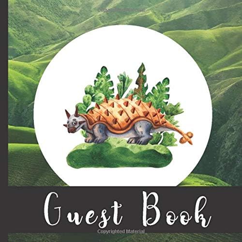 Guest Book: Beautiful Dinosaur Theme Party Guest Book Includes Gift Tracker and Picture Memory Section (Dinosaur Guest Books) Paperback – 3 Jun 2019
