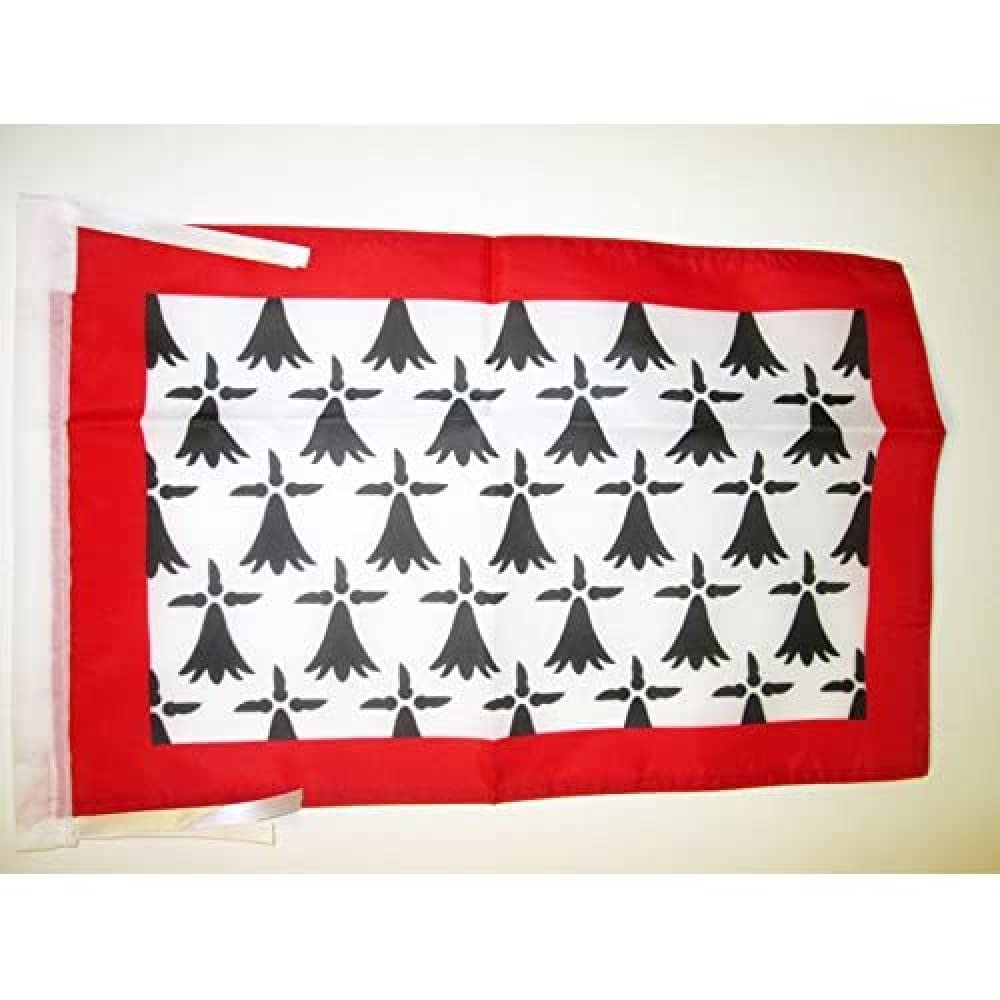 AZ FLAG - Limousin Flag - 18'' x 12'' - 100% Polyester French region of Limousin Small Banner with Two Cords - Fade Resistant - Vivid Colors - 18x12 in - 45x30 Cm — image 1