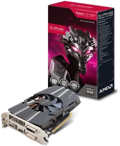Sapphire Radeon R7 260x 2gb Gddr5 Dl Dvi I Sl Dvi D Hdmi Dp Oc Version Pci Express Graphics Card 11222 00 20g Buy Online At Best Price In Uae Amazon Ae