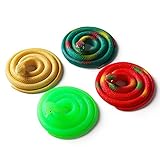 DE Realistic Rubber snake toy 30 Inch，set of 4