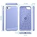 LUVVITT [Sleek Armor] Slim Shock Absorbing Flexible Back Cover TPU Rubber Case for Apple iPhone 7 / iPhone 8 / iPhone SE - Violet