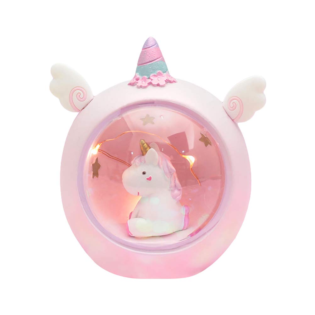 Unicorn Night Light Unicorn Light Projector Stars Moon Projector Lamp Night Light for Girls Pink