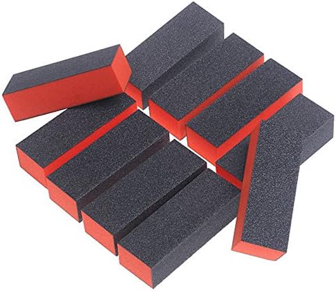 Liebeye ネイルアートツール ネイル アート バッファー 研磨 ブロックサンド 処理 バフツール 10個 オレンジ