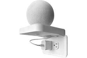 BELIEFLUO Outlet Shelf Holder,Bathroom Decor,Space Saving Solution for Homepod,Google/Echo/Speaker/Toothbrush/Phone (Standard-Horizontal)…