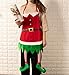 Juvale Elf Christmas Apron with Hanging Legs, Holiday Novelty Gift (35 x 23 In)