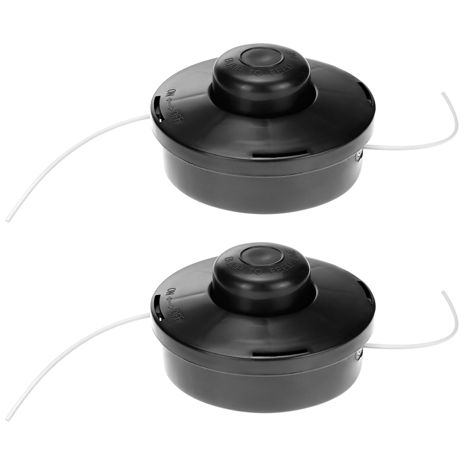 QWORK® 2 Pieces Trimmer Heads, M10x1.25 Replacement Head, Compatible with Petrol Trimmer
