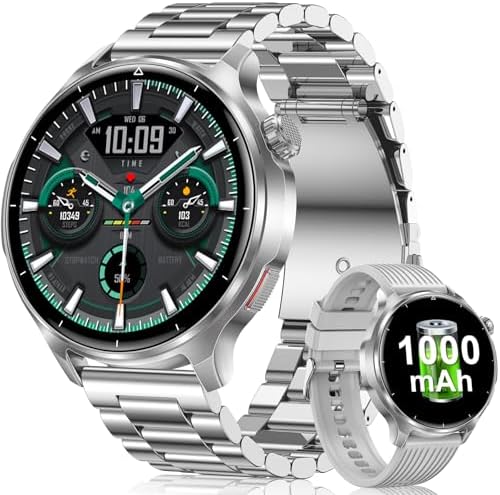 Smartwatch Uomo 1,52", Batteria da 1000 mAh, Chiamate Bluetooth