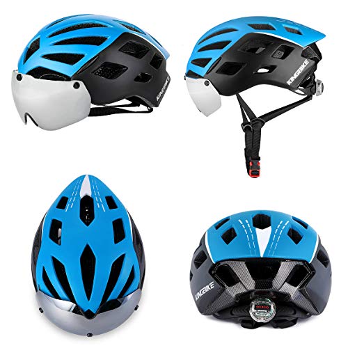 KINGBIKE DOT Bicycle Helmet CPSC Certified Detachable Eye Shield