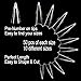 beYou 2Pack Natutal/Clear 2 Color Long Stiletto 1000 Gel Nail Tips(Clear 500tips/ Natural 500tips) 10Sizes,Long Ballerina Nails, Acrylic Nail Tips For Nail Salon 28500 (Long Stiletto)