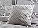 Unique Home 8-Piece Lucilla Pinch Pleat Comforter Set - Fade Resistant, Wrinkle Free, No Ironing Necessary, Super Soft - Queen, Grey