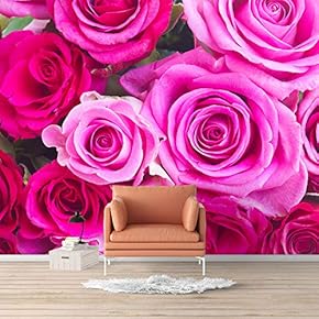 Wall Mural Elegant Rose Flower Floral Photo Removable Self-Adhesive Large Wallpaper - 66x96 inches