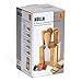 HULLR Premium Stainless Steel Cheese Knives Set Collection in Wood Cheese Block 6-Piece set