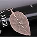 Iumer Unique Nature Leaves Necklace Long Pendant Sweater Chain Necklace