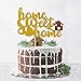 Home Sweet Home Cake Topper Housewarming Gifts Welcome New Home Party Supplies Decorations Gold Glitter...