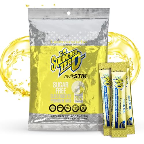 Sqwincher Zero Qwik Stik Lemonade Sugar Free