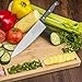 Extra Large Organic Bamboo Cutting Board for Kitchen, Includes 3 Built-In Compartments with Juice Grooves on Front and Back, Best as a Butcher Block or Chopping Board for Meat Bread Cheese Vegtables