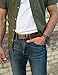 SlideBelts Top Grain Leather Ratchet Belt (Walnut with Gunmetal Buckle, Up to 48