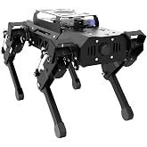 PuppyPi Robot Dog with ChatGPT Large AI Models AI Embodied Intelligence ROS Robotic Dog Vision Scene Voice Understanding SLAM Mapping Navigation Bionic Quadruped Robot, Standard Kit &amp; RaspberryPi5 4GB