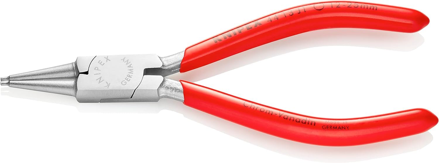 KNIPEX Circlip Pliers for Internal Circlips in Bore Holes Chrome-Plated with Plastic Coating 140 mm, 44 13 J1