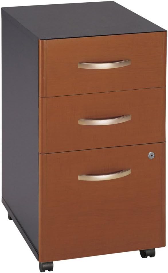 Amazon Com Bush Furniture Series C 3 Drawer Vertical Wood Mobile